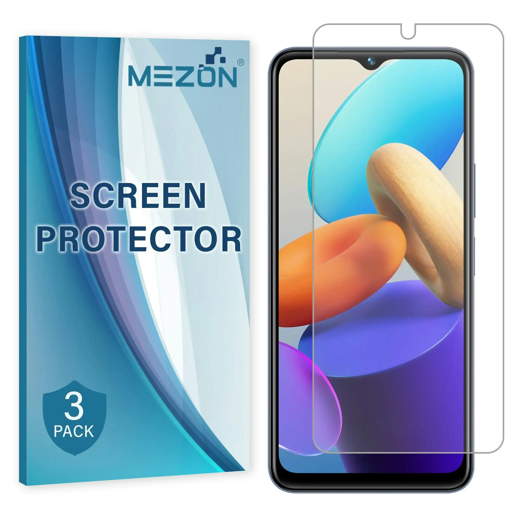 [3 Pack] MEZON Vivo Y52 5G Premium Hydrogel Clear Edge-to-Edge Full Coverage Screen Protector Film