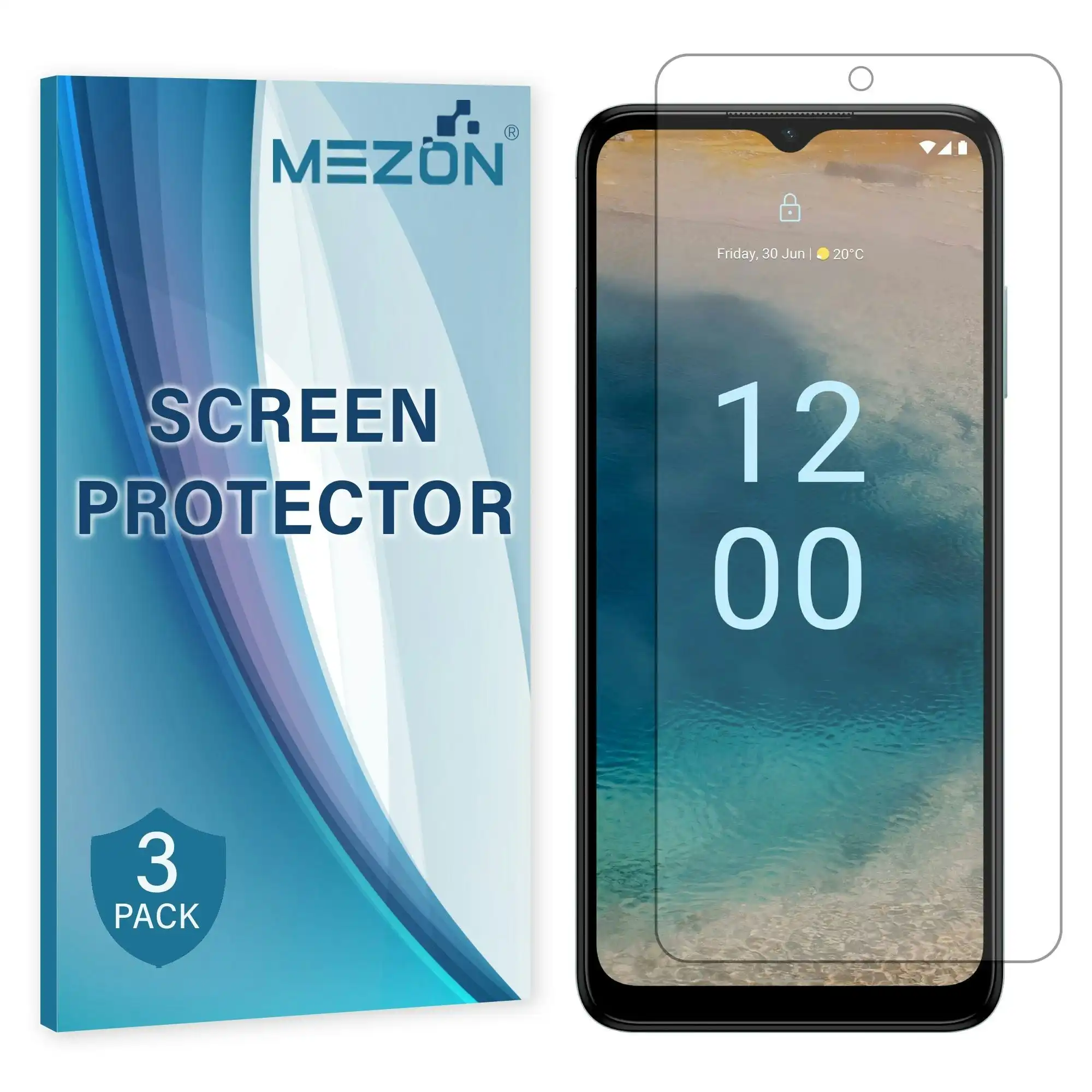 [3 Pack] MEZON Nokia G21 Premium Hydrogel Clear Edge-to-Edge Full Coverage Screen Protector Film