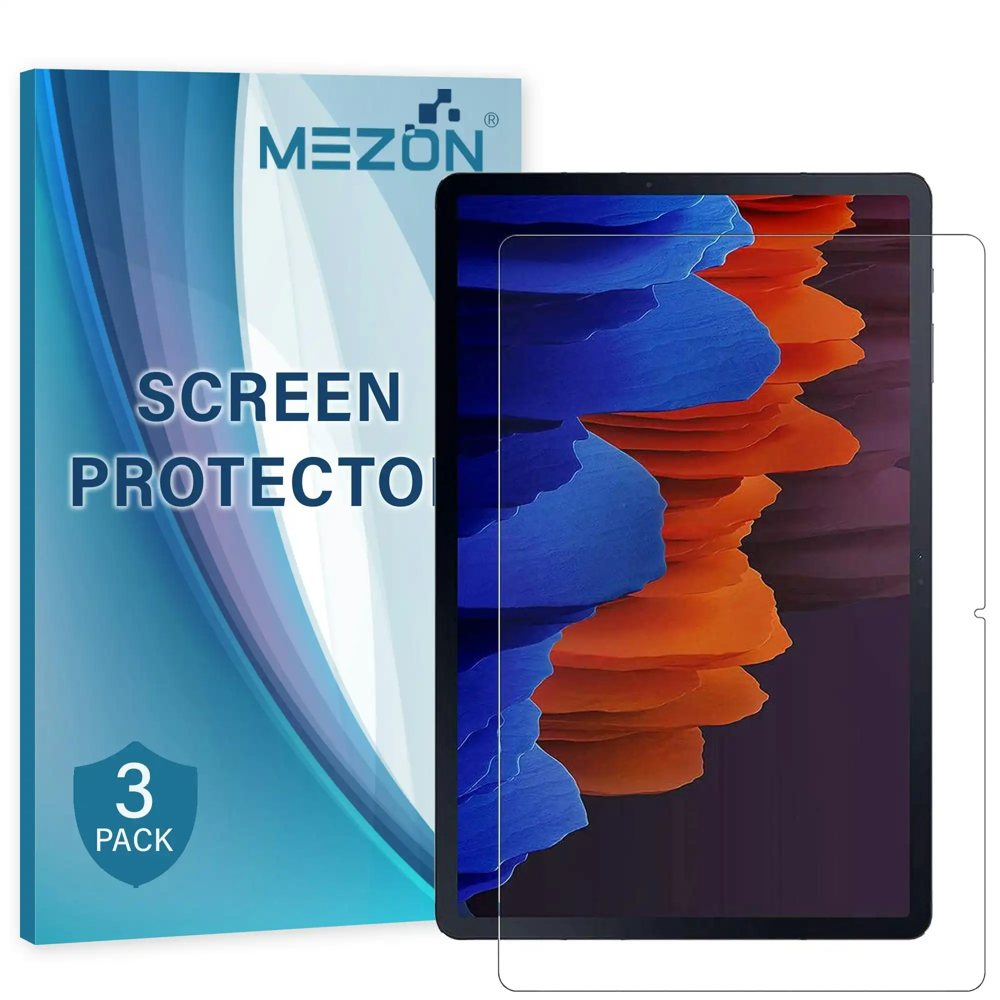 [3 Pack] MEZON Samsung Galaxy Tab S7 11" Ultra Clear Film Screen Protector (SM-T870, T875, Clear)