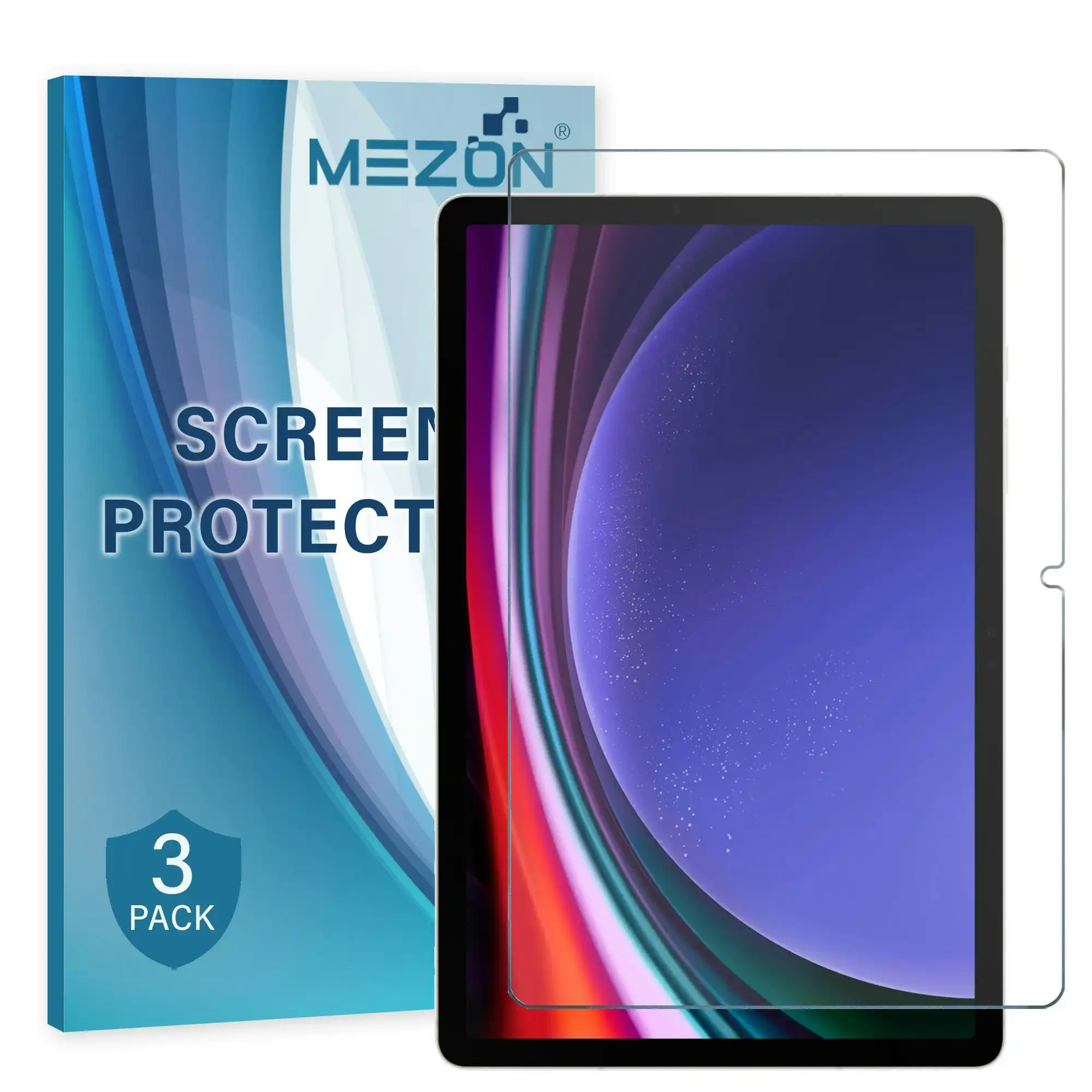 [3 Pack] MEZON Samsung Galaxy Tab S9 (11") Anti-Glare Matte Film Screen Protector (SM-X710, X716, Matte)