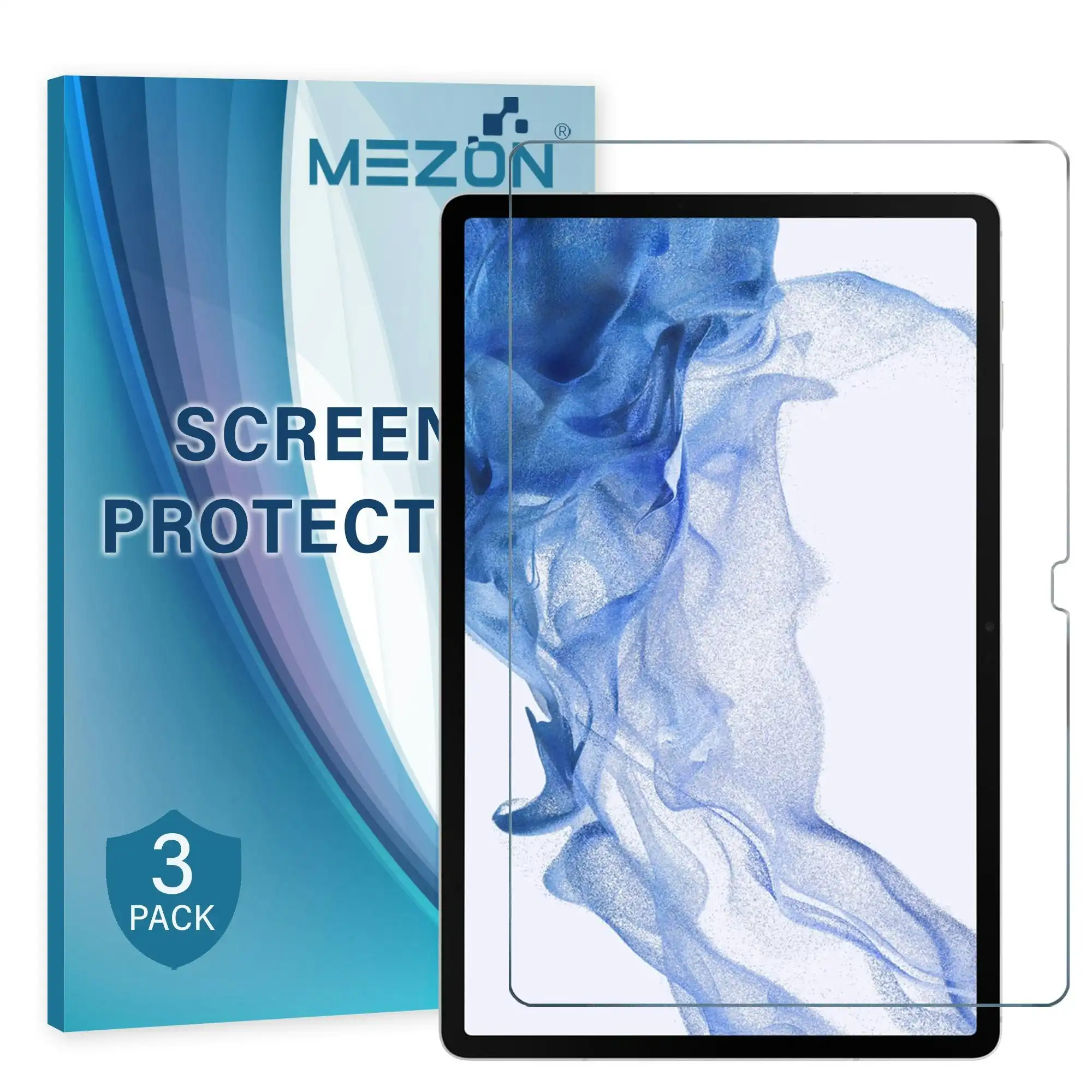 [3 Pack] MEZON Samsung Galaxy Tab S8+ (12.4") Anti-Glare Matte Film Screen Protector (SM-X800, X806, Matte)