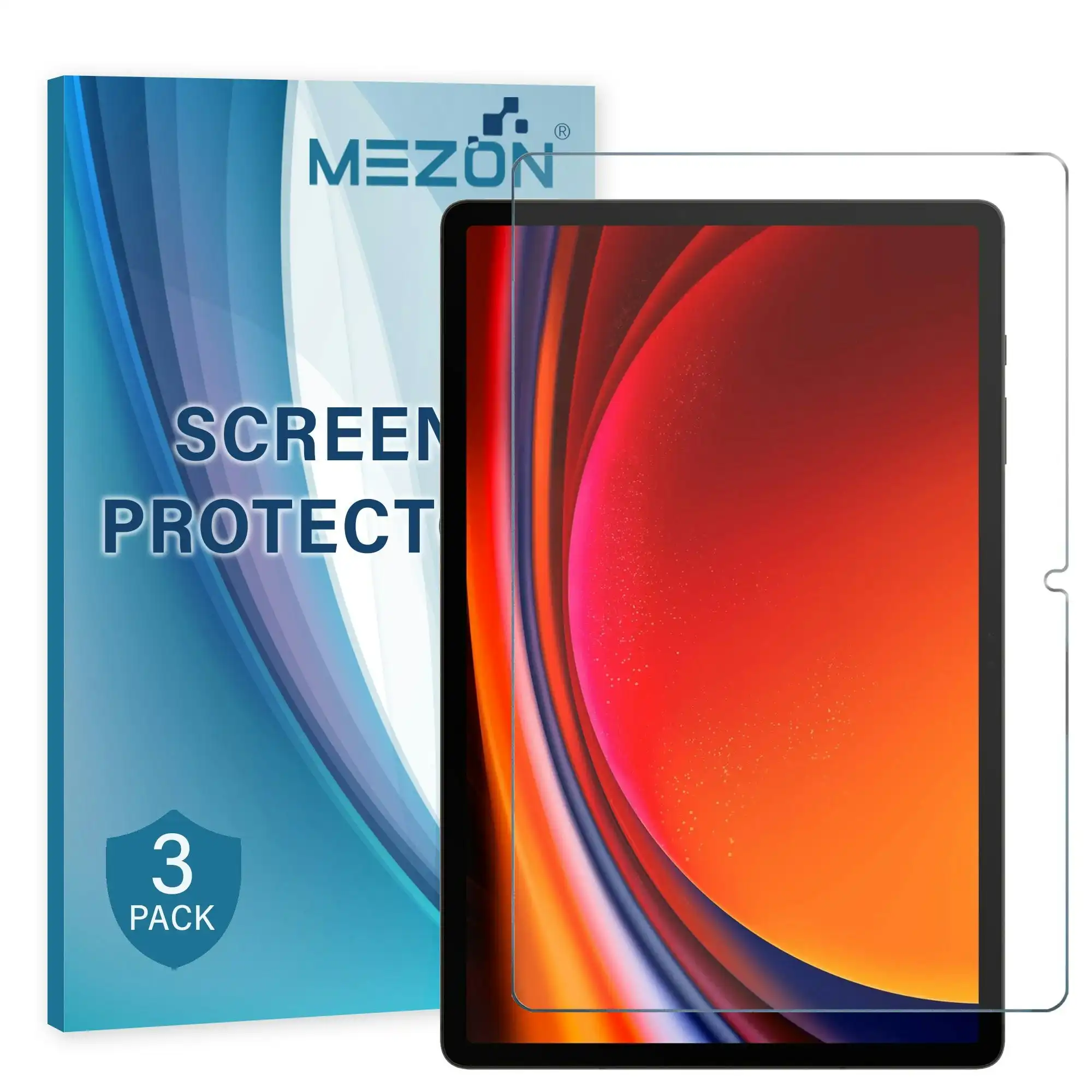 [3 Pack] MEZON Samsung Galaxy Tab S9+ (12.4") Anti-Glare Matte Film Screen Protector (SM-X810, X816, Matte)