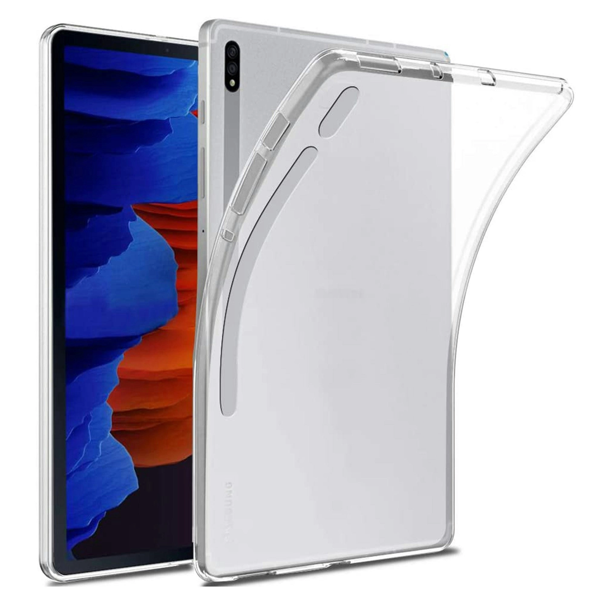 MEZON Samsung Galaxy Tab S8+ 12.4" Premium Thin Transparent Clear TPU Gel Case (SM-X800, X806)