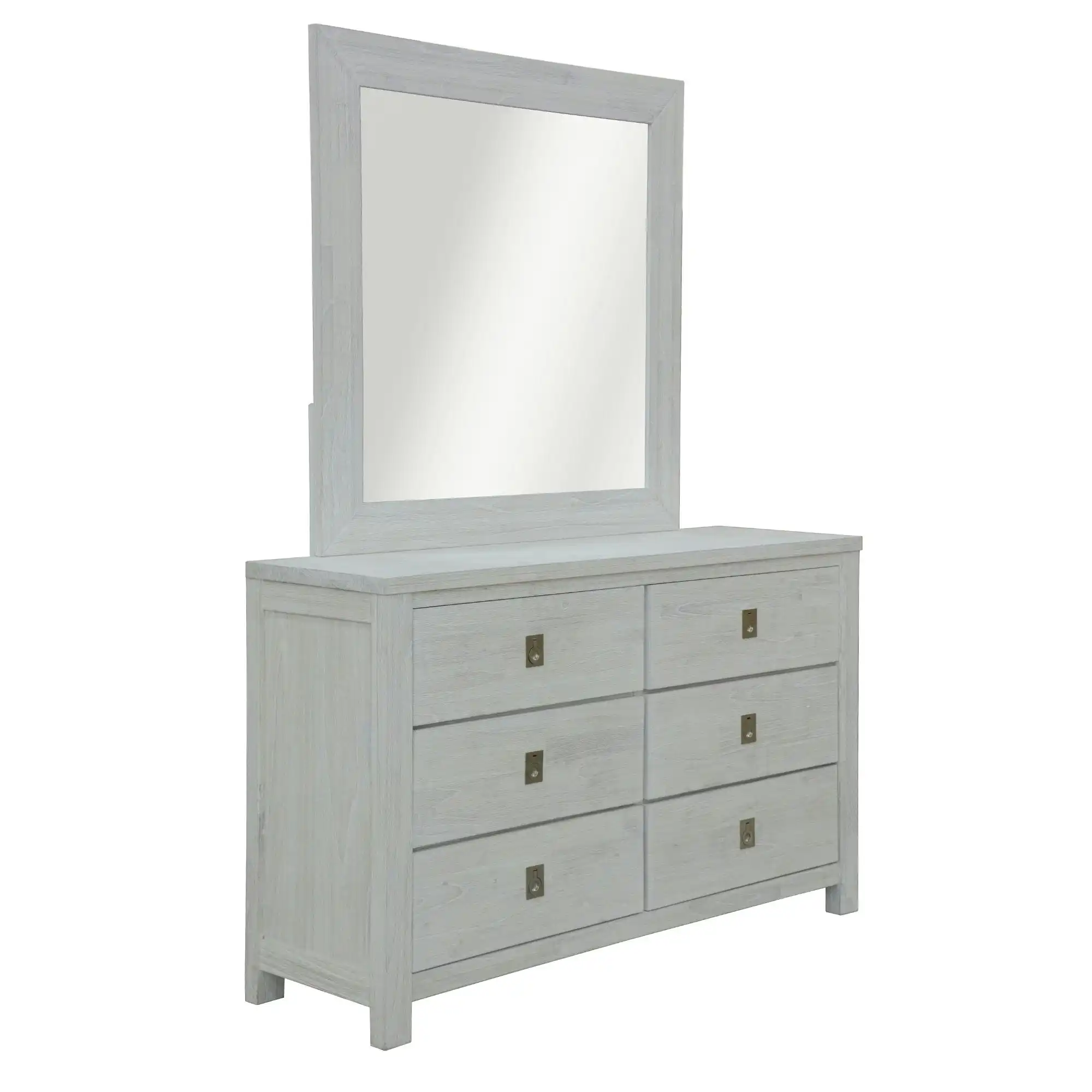 Myer Dresser Mirror Set White Wash