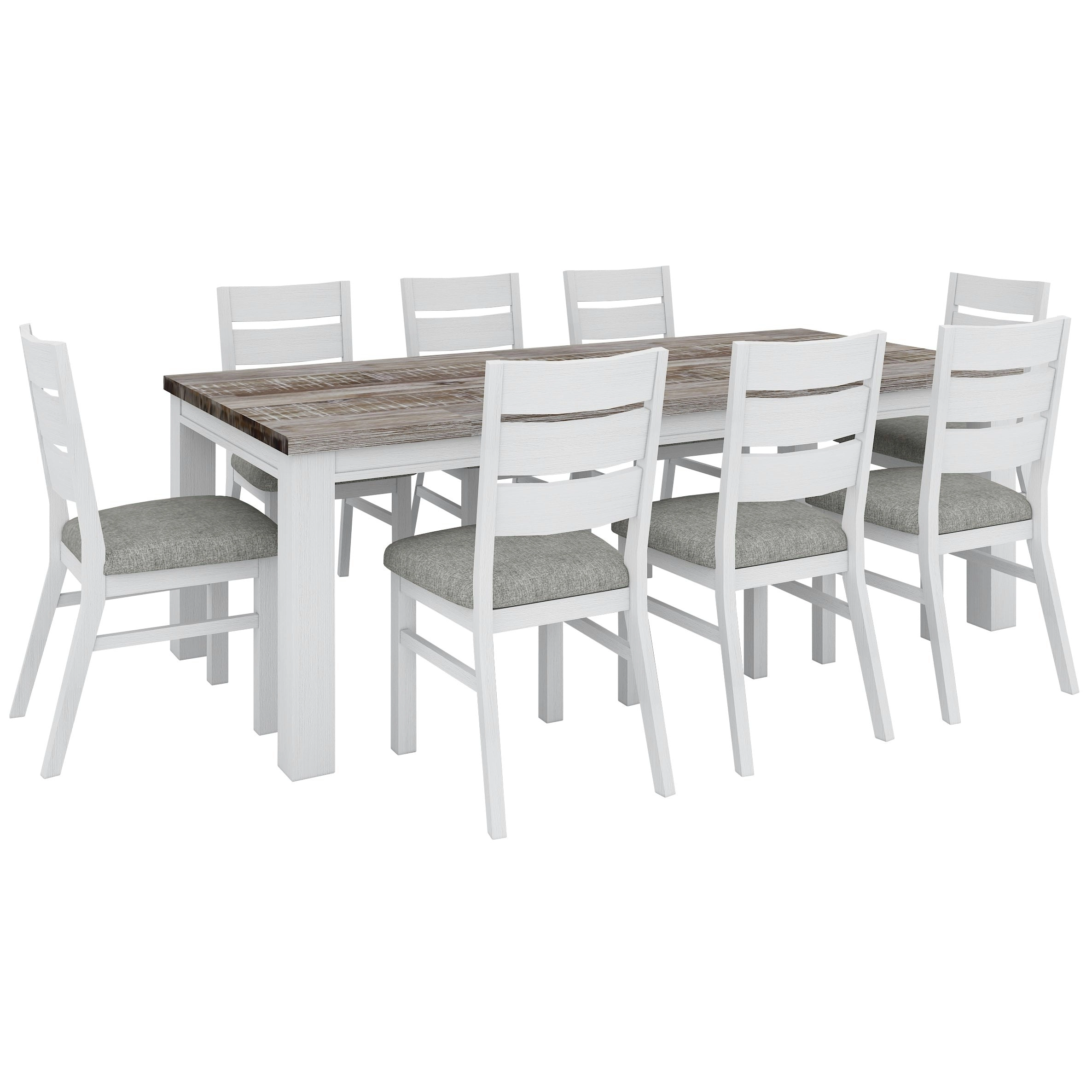 Plumeria 9pc Dining Table Chair Set