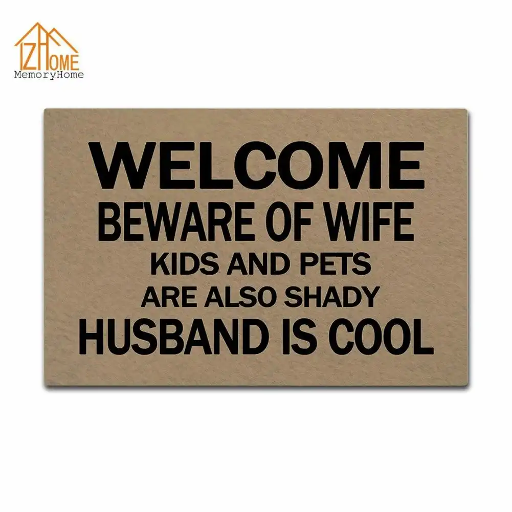 Funny Novelty floor/door mat, 2 sizes available