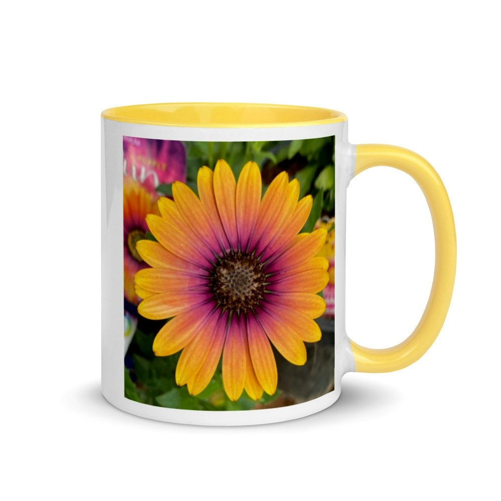 Osteospermum Purple Sun Daisy Coffee Mug. Unique Design!