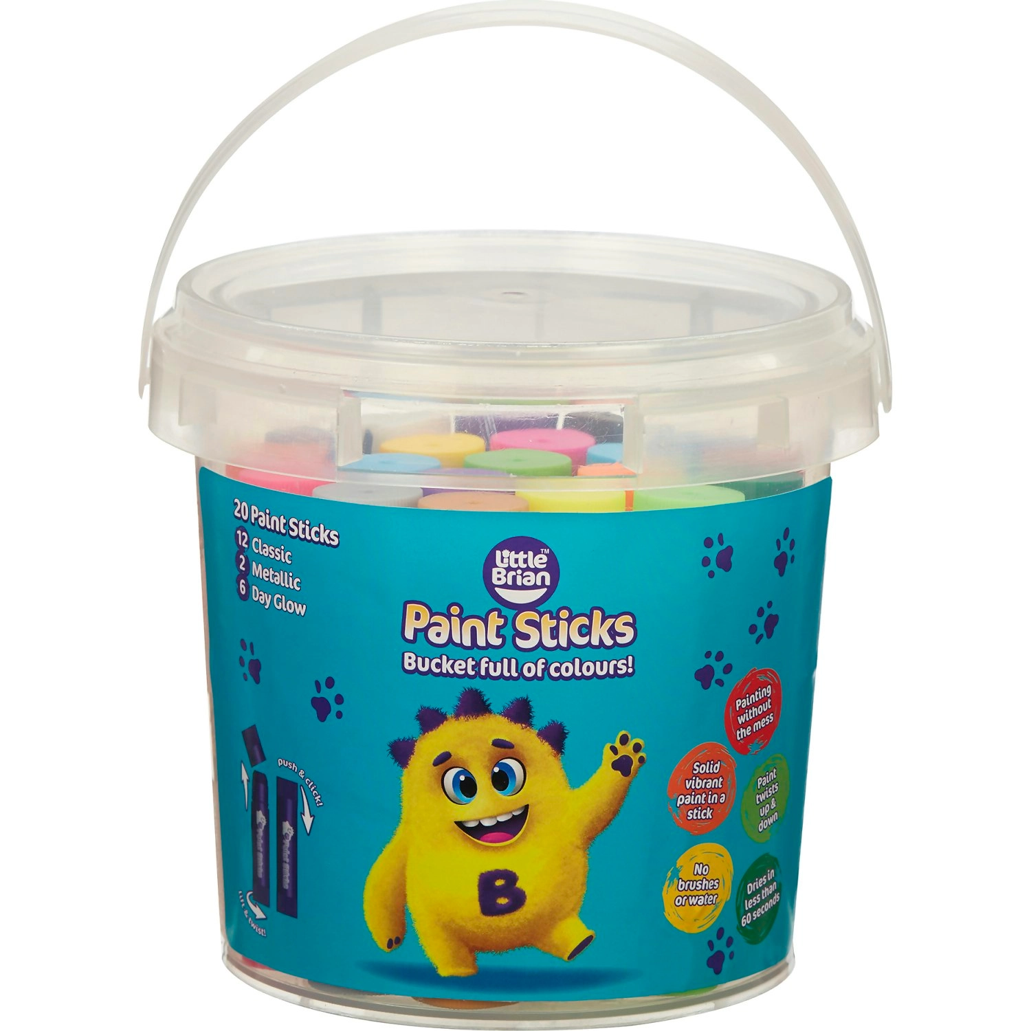 Little Brian - Paint Sticks Bucket 20pc