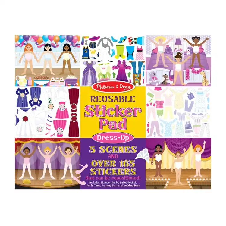 Melissa & Doug - Reusable Sticker Pad - Dress-up