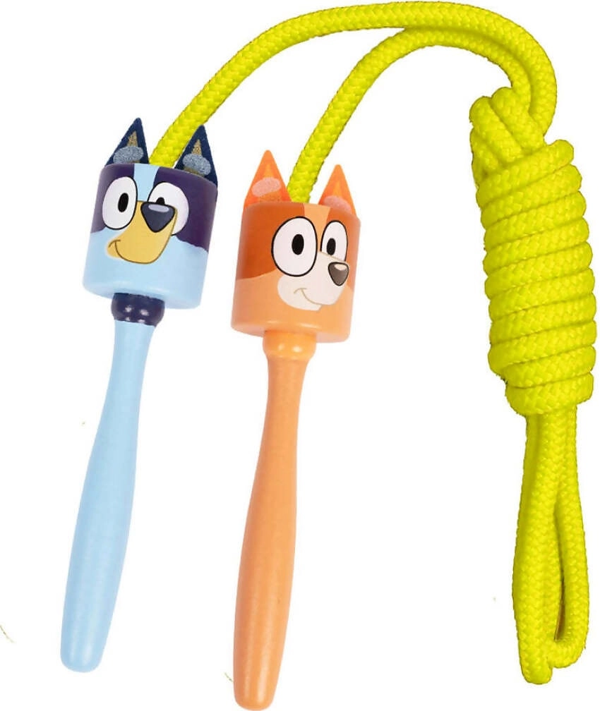 Bluey - Wooden Bluey & Bingo Skipping Rope - Jasnor