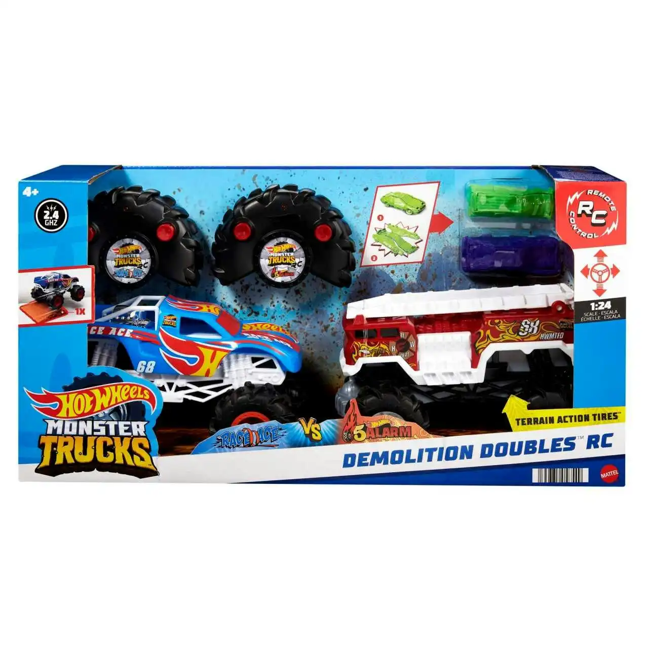 Hot Wheels® - Rc Monster Trucks Demolition Doubles Rc 2pk