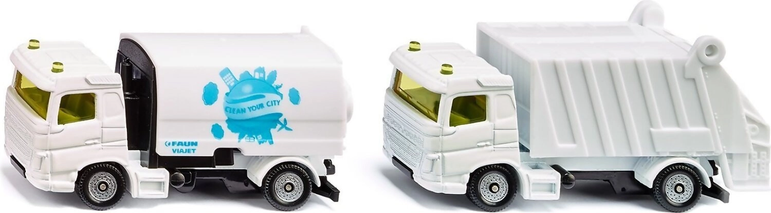 Siku - Municipal Set Road Sweeper & Garbage Truck