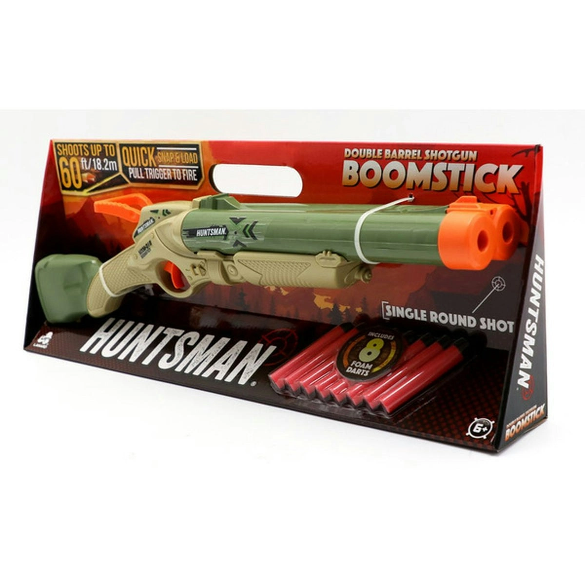 Huntsman Boomstick Double Barrel With 8 Foam Darts