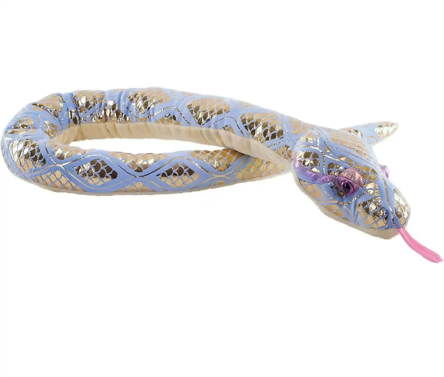 Wild Republic - Plush Snake Foil Diamond Blue 173cm