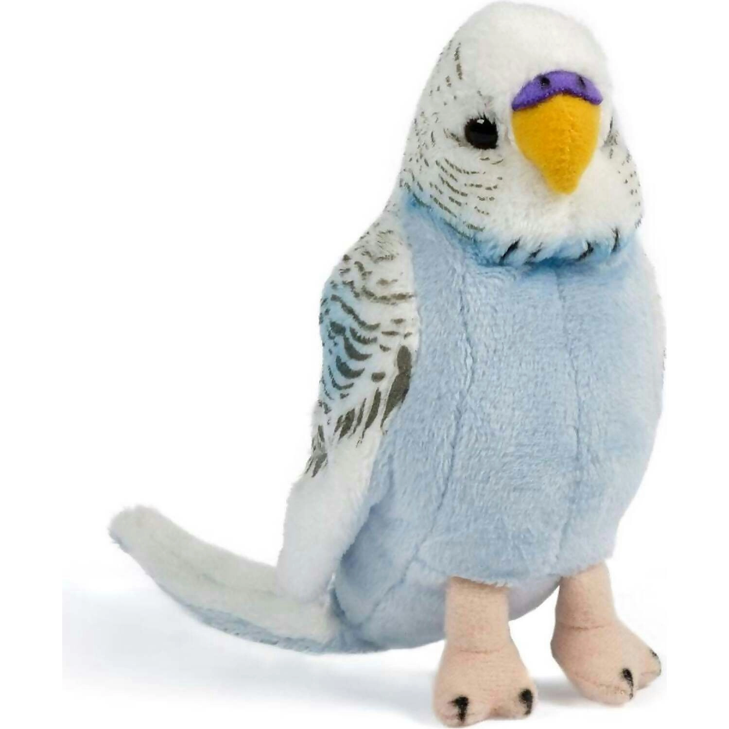 Living Nature - Blue Budgerigar With Sound 11cm Plush