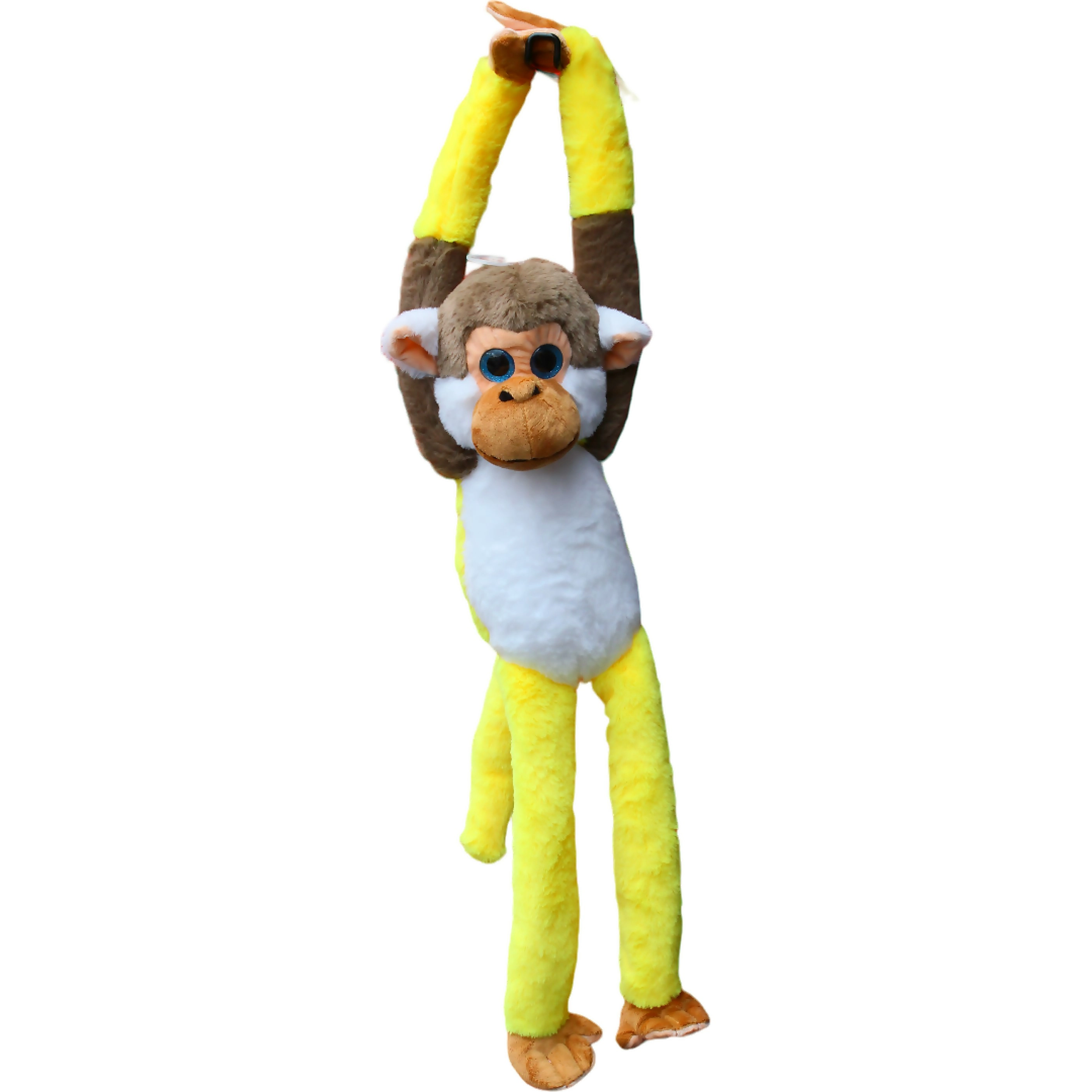 Cotton Candy - Plush Matt Hanging Monkey Brown/white/yellow