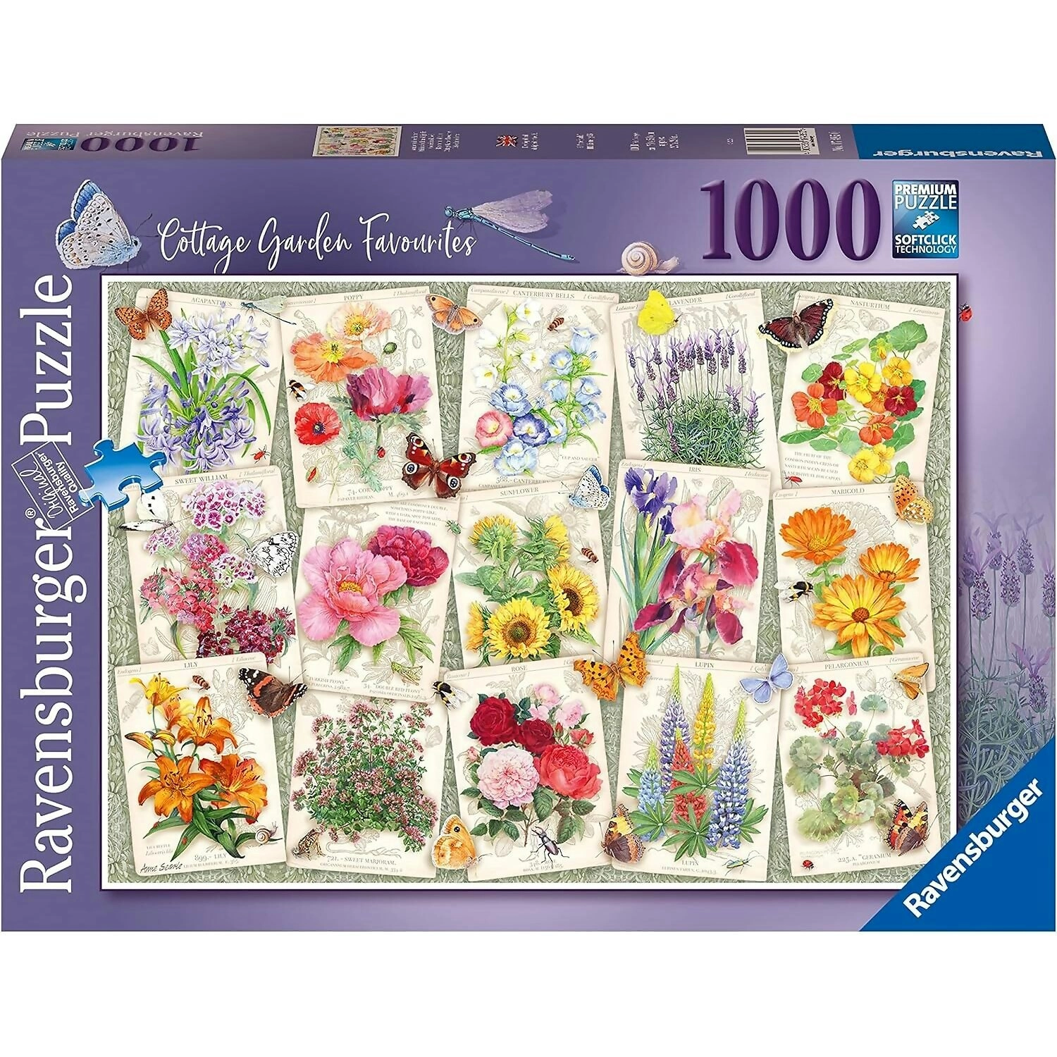 Ravensburger - Cottage Garden Favourites Jigsaw Puzzle 1000pc