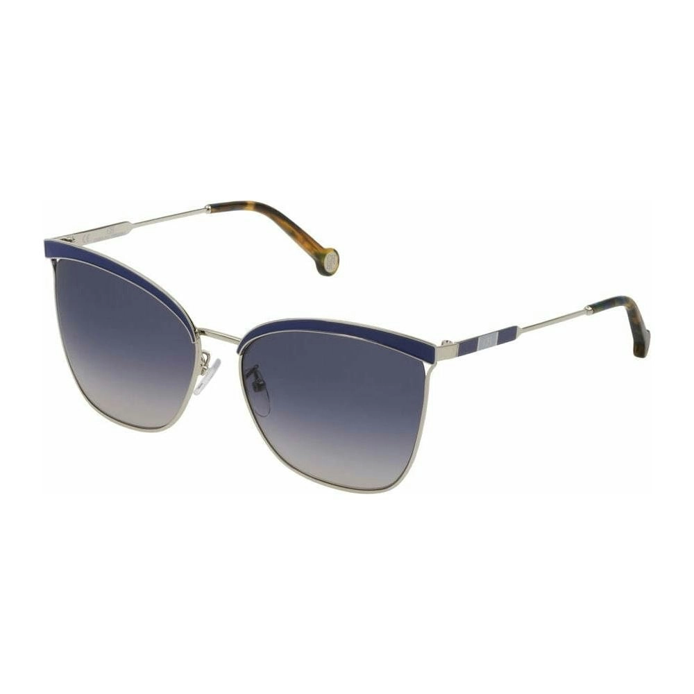 Carolina Herrera Sunglasses Carolina Herrera Women's Aviators She151-590514 Silver Sunglasses For Chic And Trendy Fashionistas