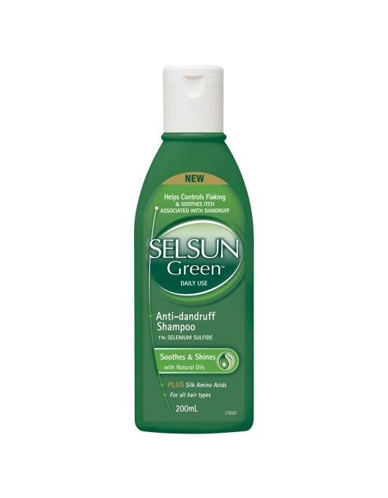 SELSUN Green Anti Dandruff Shampoo 200ml