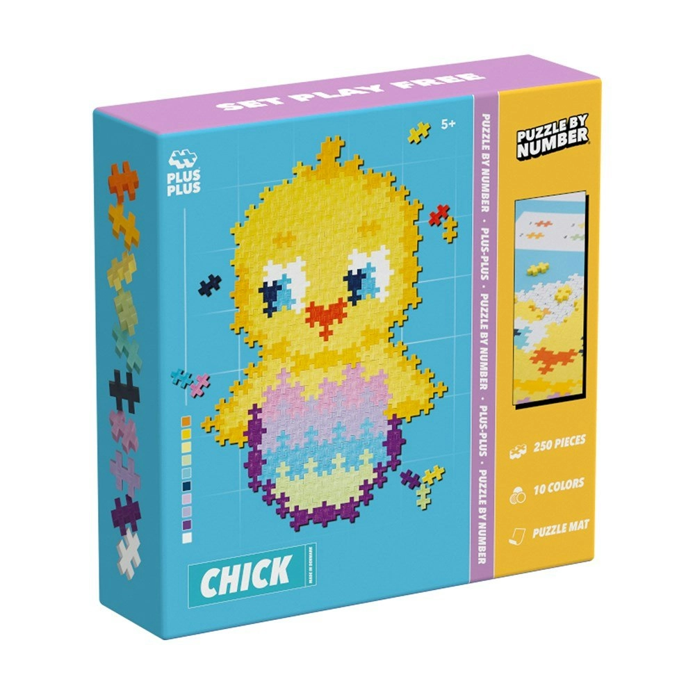 Plus-Plus - Puzzle By Number - Chick - 250 pcs