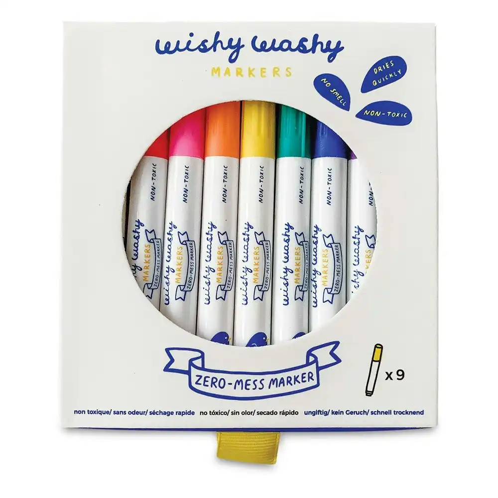 Jaq Jaq Bird - Wishy Washy Markers 9pk