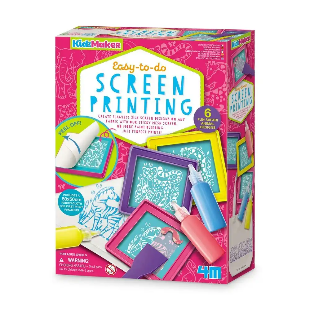 4M - KidzMaker - Easy-to-do Screen Printing