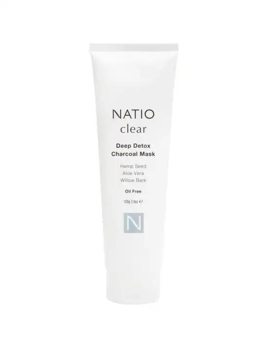 Natio Clear Deep Detox Charcoal Mask 100g