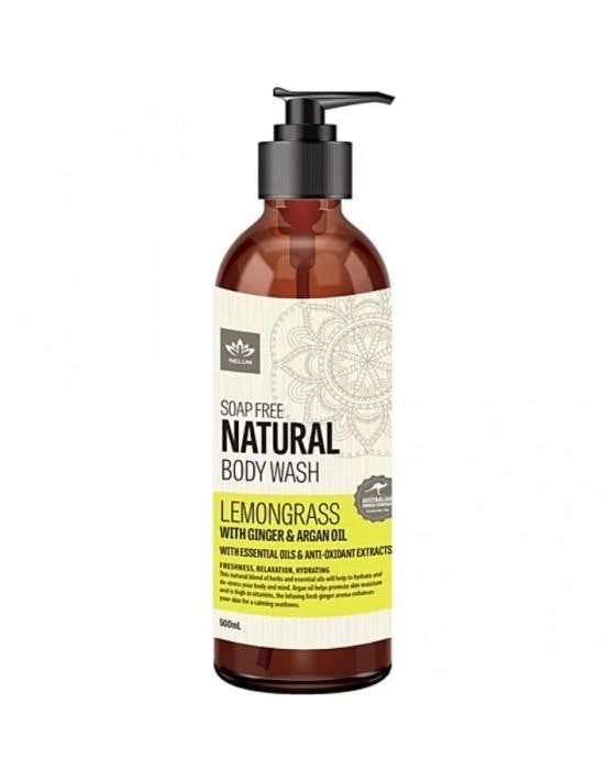 Nelum Body Wash Lemongrass with Argan Oil & Ginger 500 mL