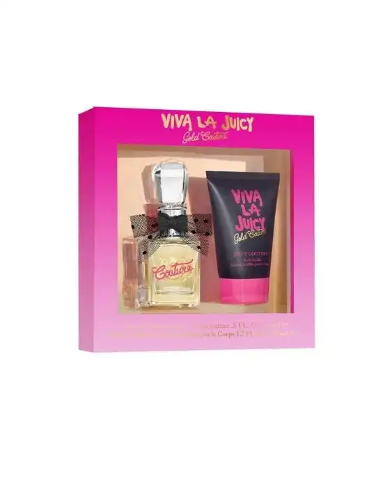 Juicy Couture Viva La Juicy Gold Couture Eau De Parfum 15ml 2 Piece Gift Set