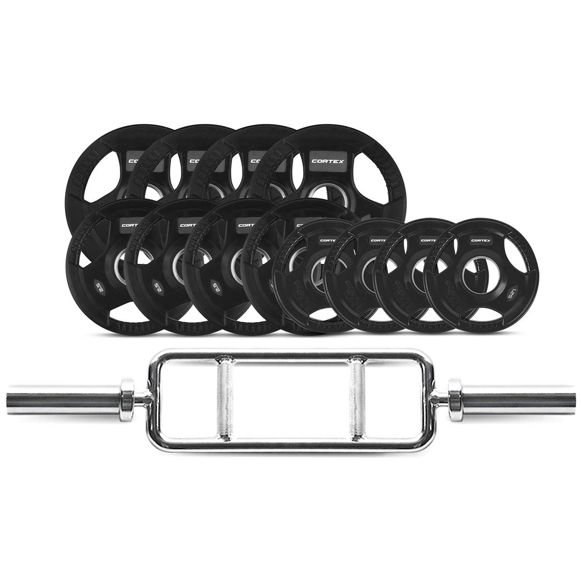 Cortex 40kg Tri Bar 50mm Olympic Weight Set