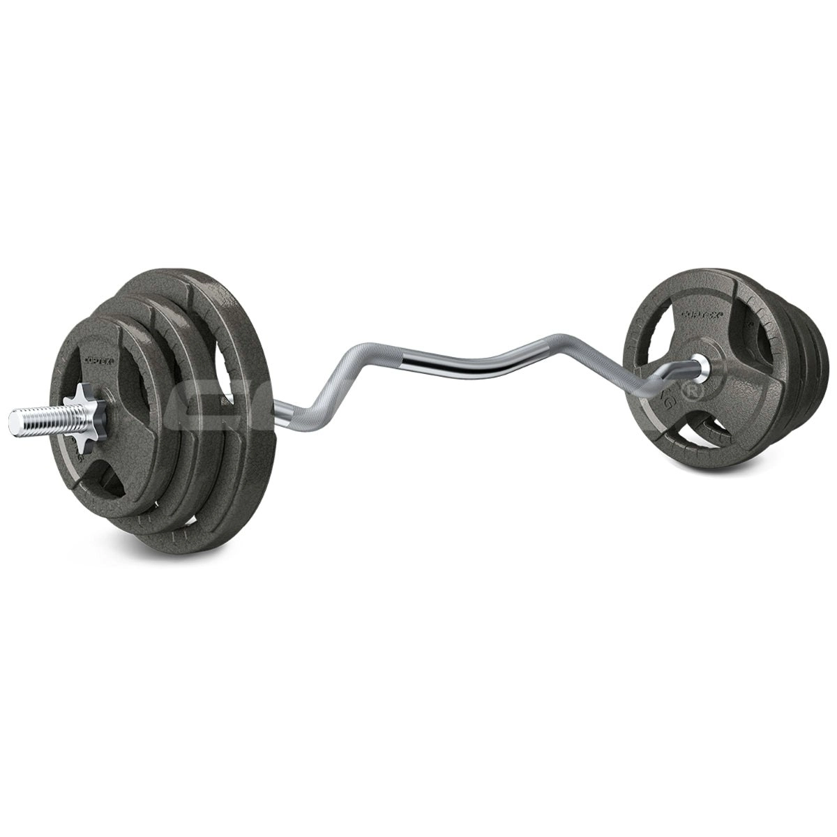 Cortex 40kg Curl Bar 25mm Standard Weight Set