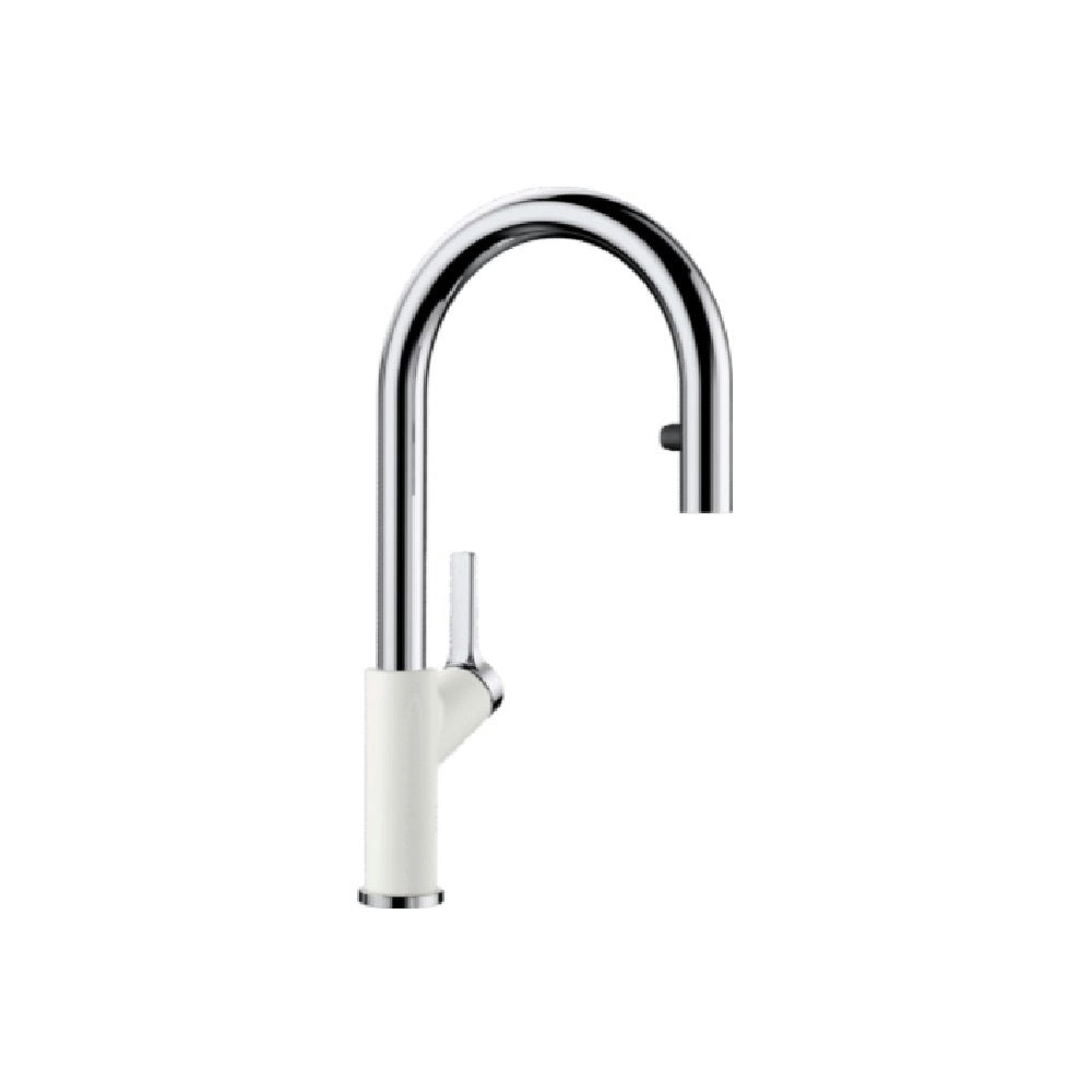 Blanco Carena-S Silgranit Gooseneck Pull Out Tap White CARENASW 525090