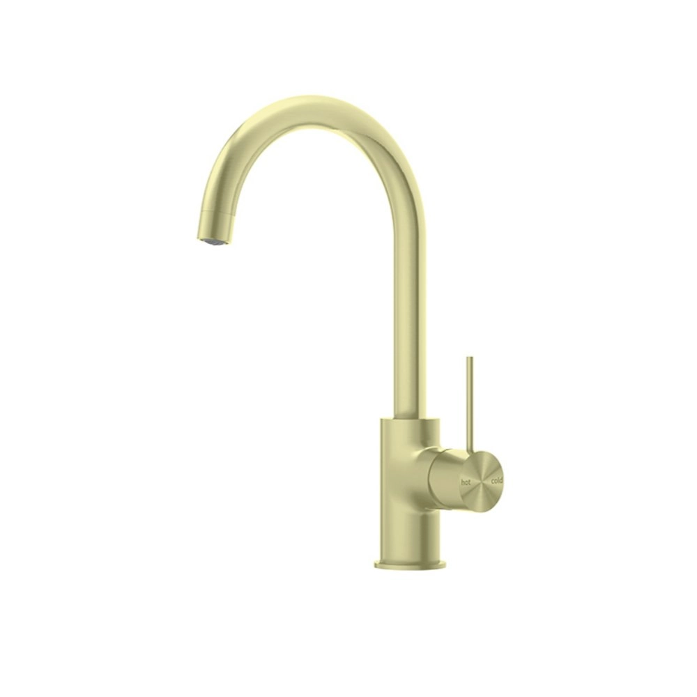 Nero Mecca Kitchen Mixer Brushed Gold NR221907BG