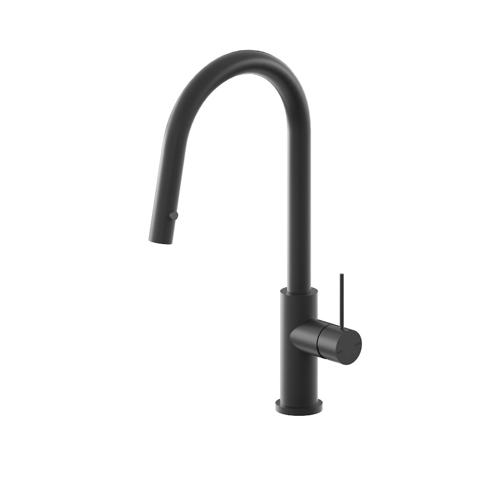 Nero Mecca Pull Out Sink Mixer With Vegie Spray Function Matte Black NR221908MB