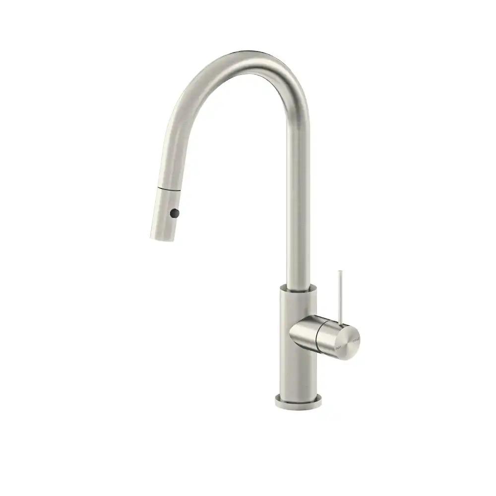 Nero Mecca Pull Out Sink Mixer With Vegie Spray Function Brushed Nickel NR221908BN