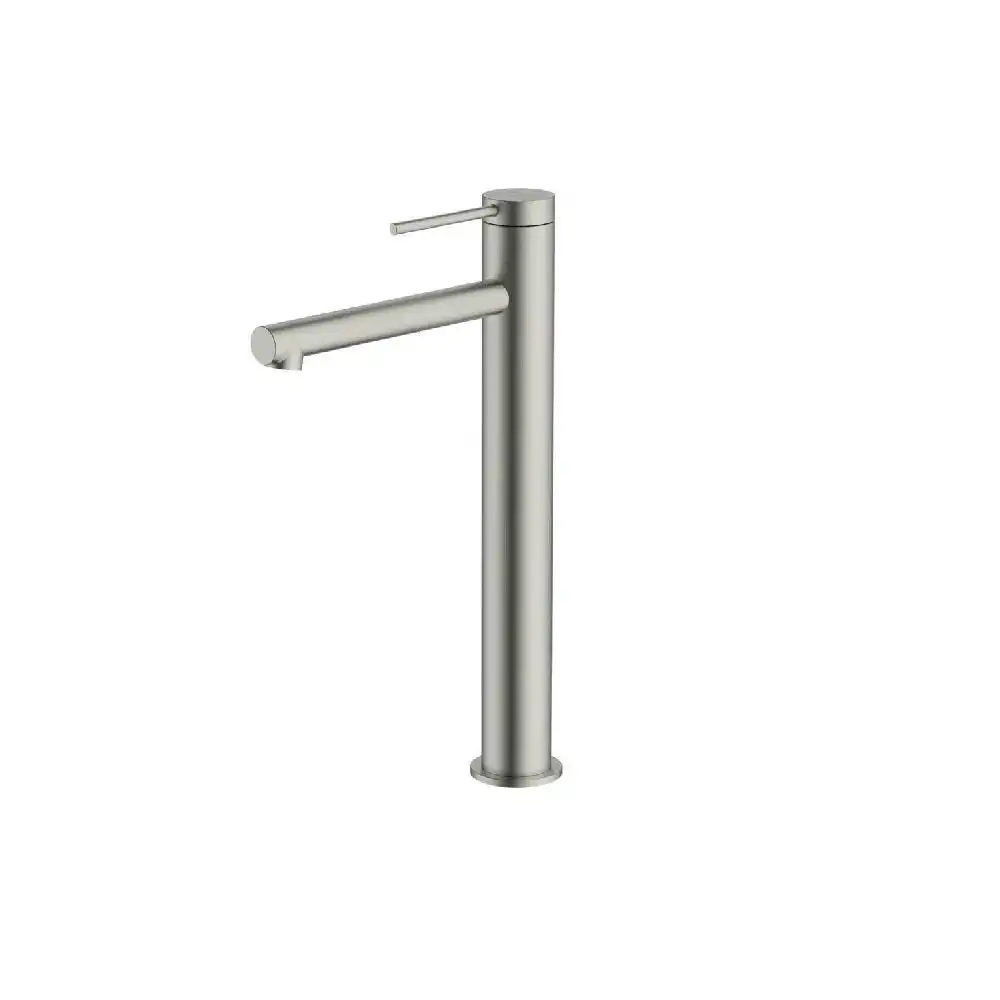 Oliveri Venice Straight Tower Basin Mixer Brushed Nickel VE107504BN