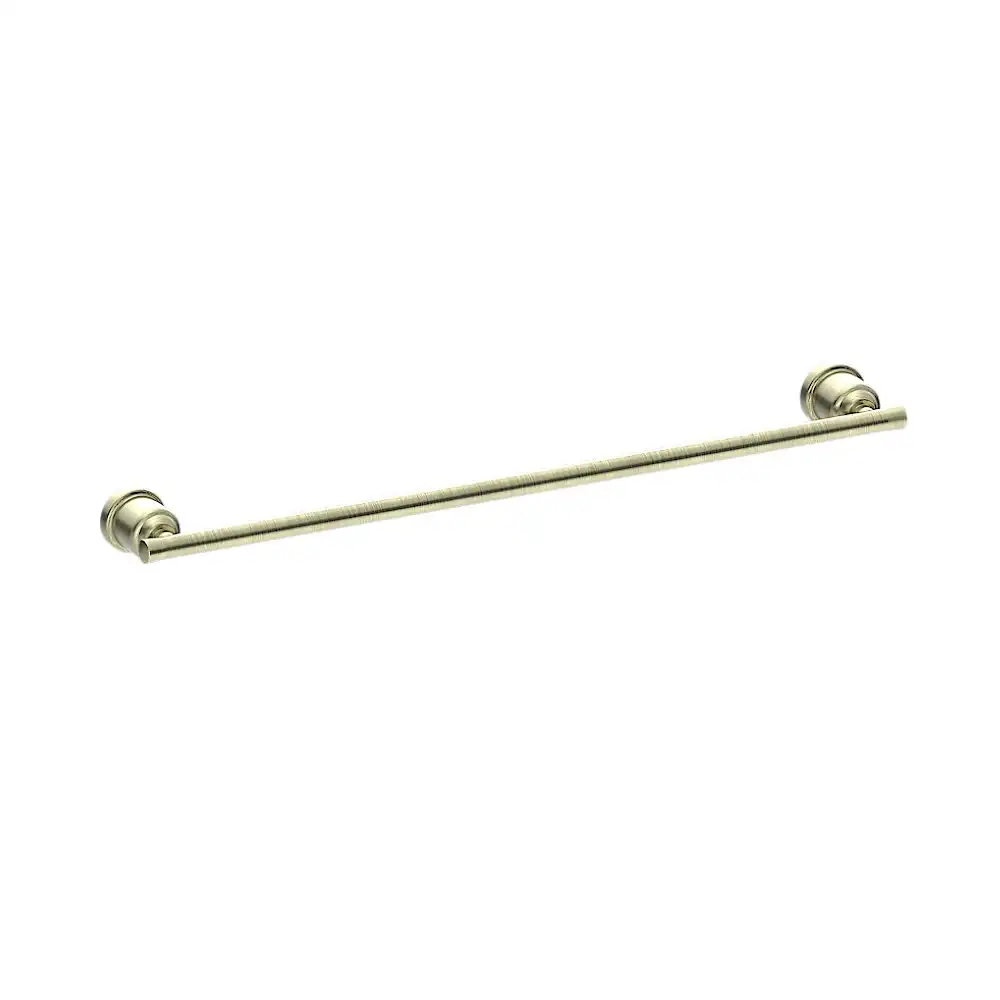 Nero York Single Towel Rail 600mm Aged Brass NR6924AB