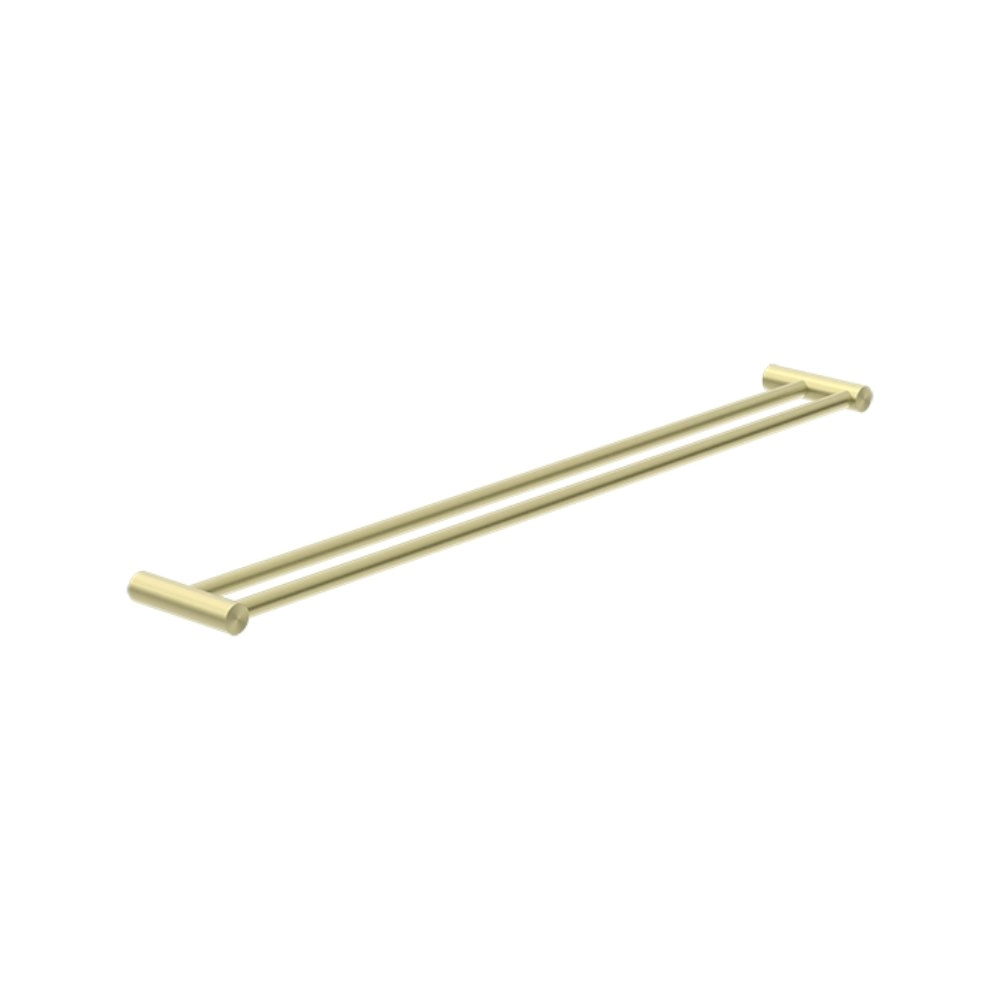 Nero New Mecca Double Towel Rail 800mm Brushed Gold NR2330DBG