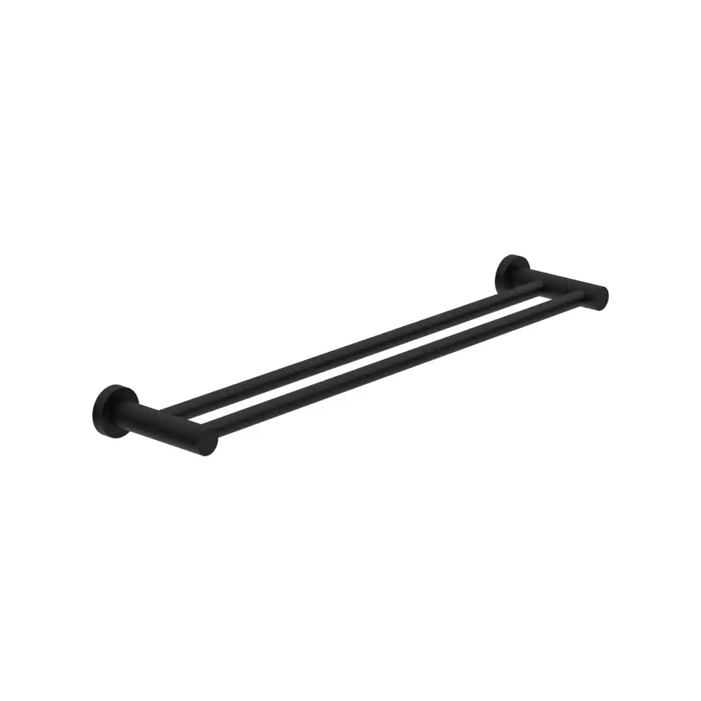 Nero Dolce Single Double Rail 600mm Matte Black NR2024DMB