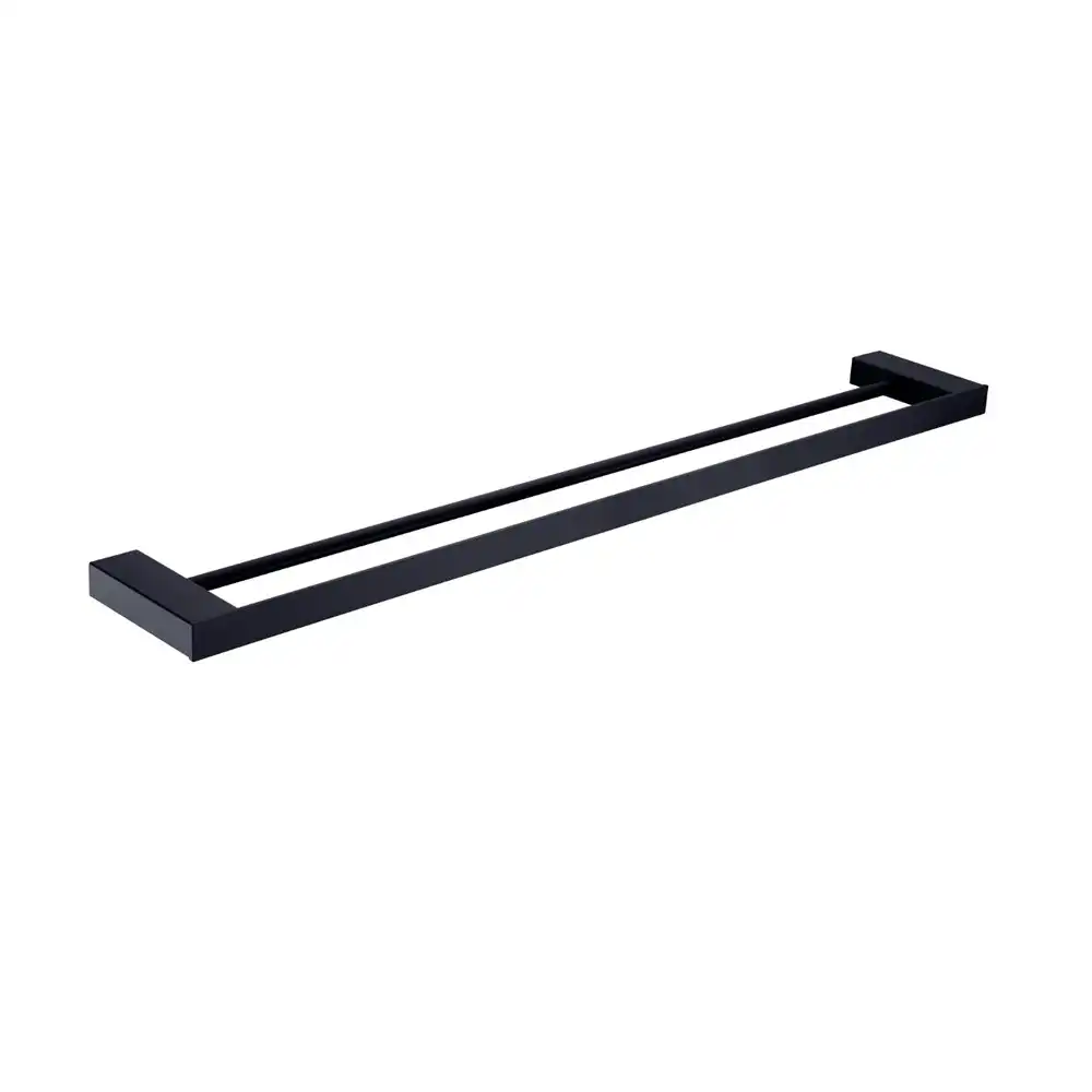 Nero Celia 800mm Double Towel Rail Matte Black NR4630DMB