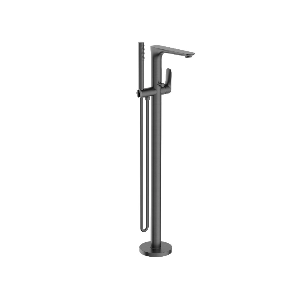 Nero Bianca Floor Standing Bath Mixer With Hand Shower Gun Metal NR321503AGM