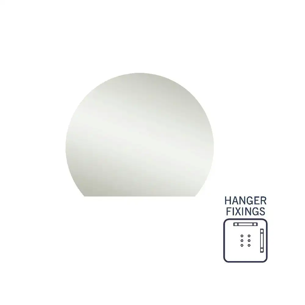 Thermogroup Ablaze Hamilton Mirror D Shape (Hangers) 900x750mm HD9075HN