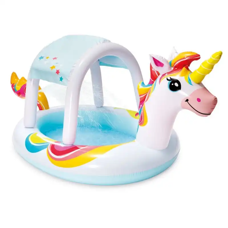 Intex Sun Shade Unicorn Inflatable Spray Pool 58435