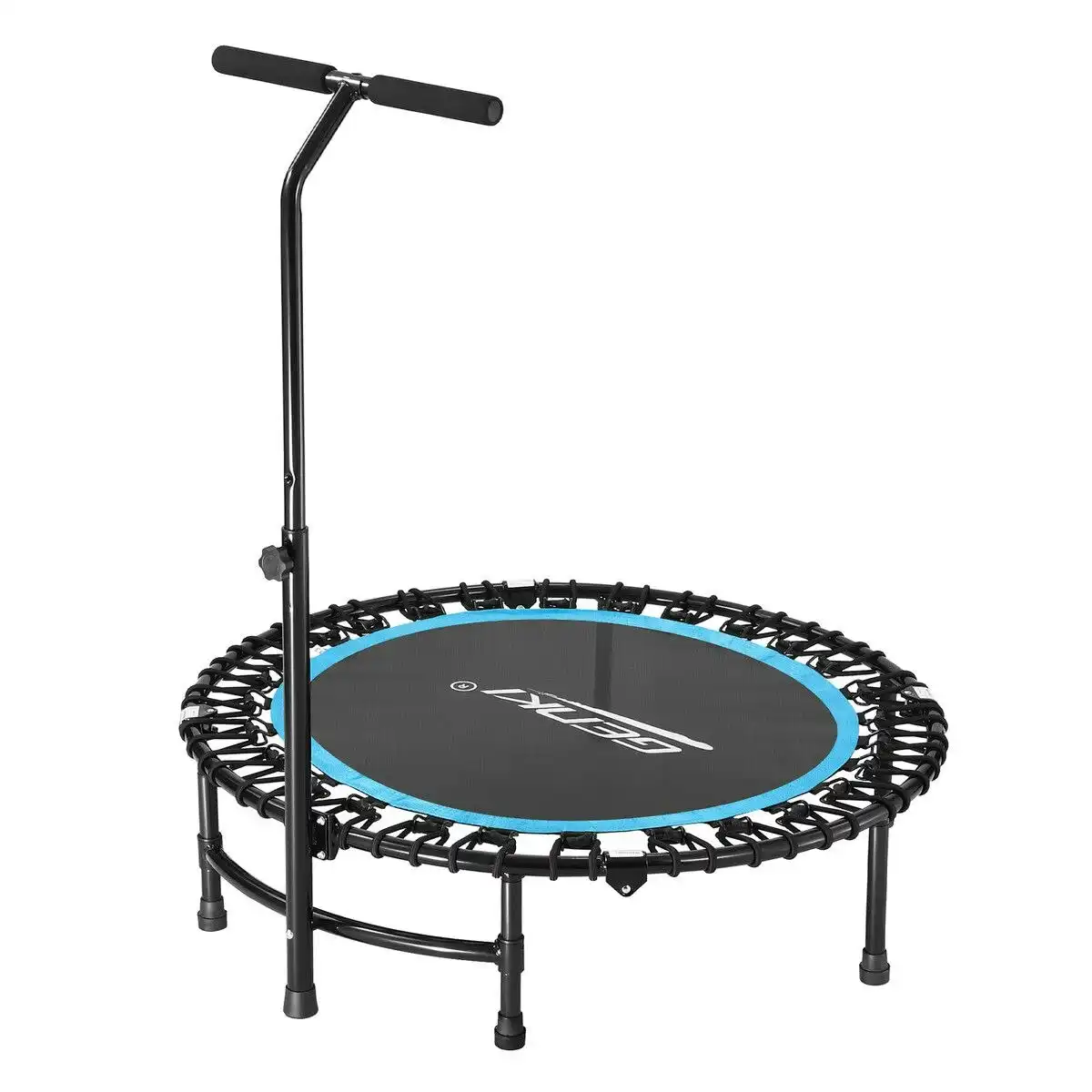 Genki  Trampoline Rebounder Bounce Jumping Rebounding Bungee Exercise Home Gym Fitness Equipment Indoor Round Outdoor Adjustable Handlebar 48 Inch