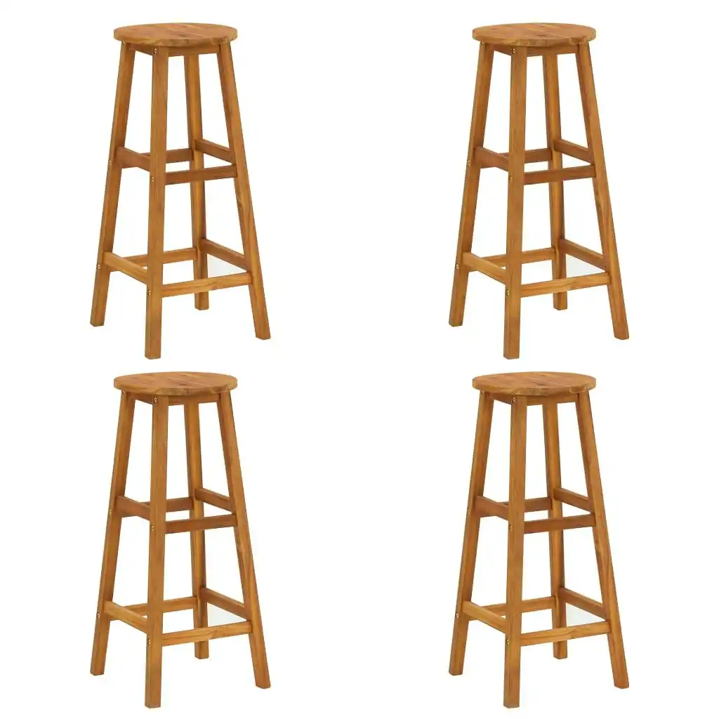 Bar Stools 4 pcs Solid Acacia Wood 310285