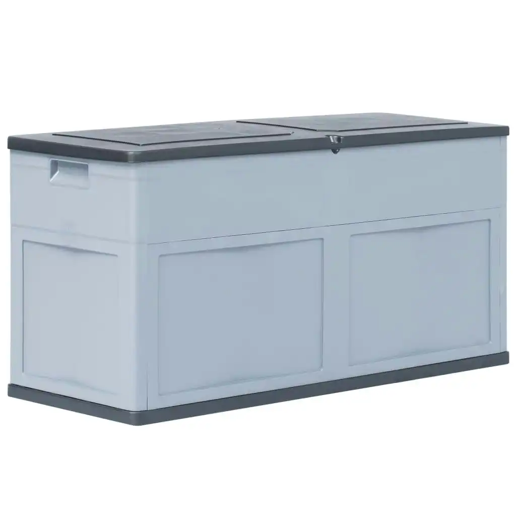 Garden Storage Box 320 L Grey Black 45689