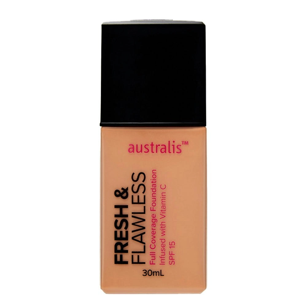 Australis Fresh & Flawless Full Coverage Foundation 30ml Fawn