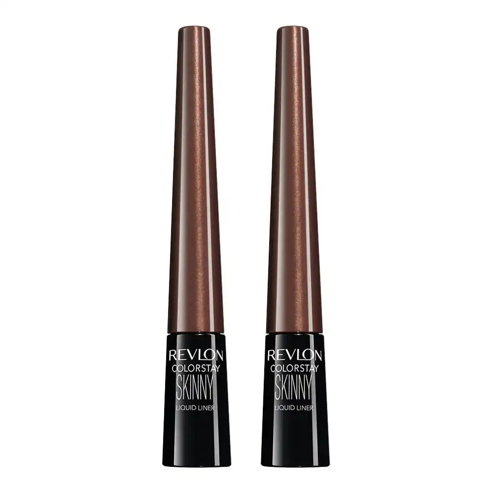 Revlon Colorstay Skinny Liquid Liner 2.5ml 303 Mahogany Flame - 2 Pack