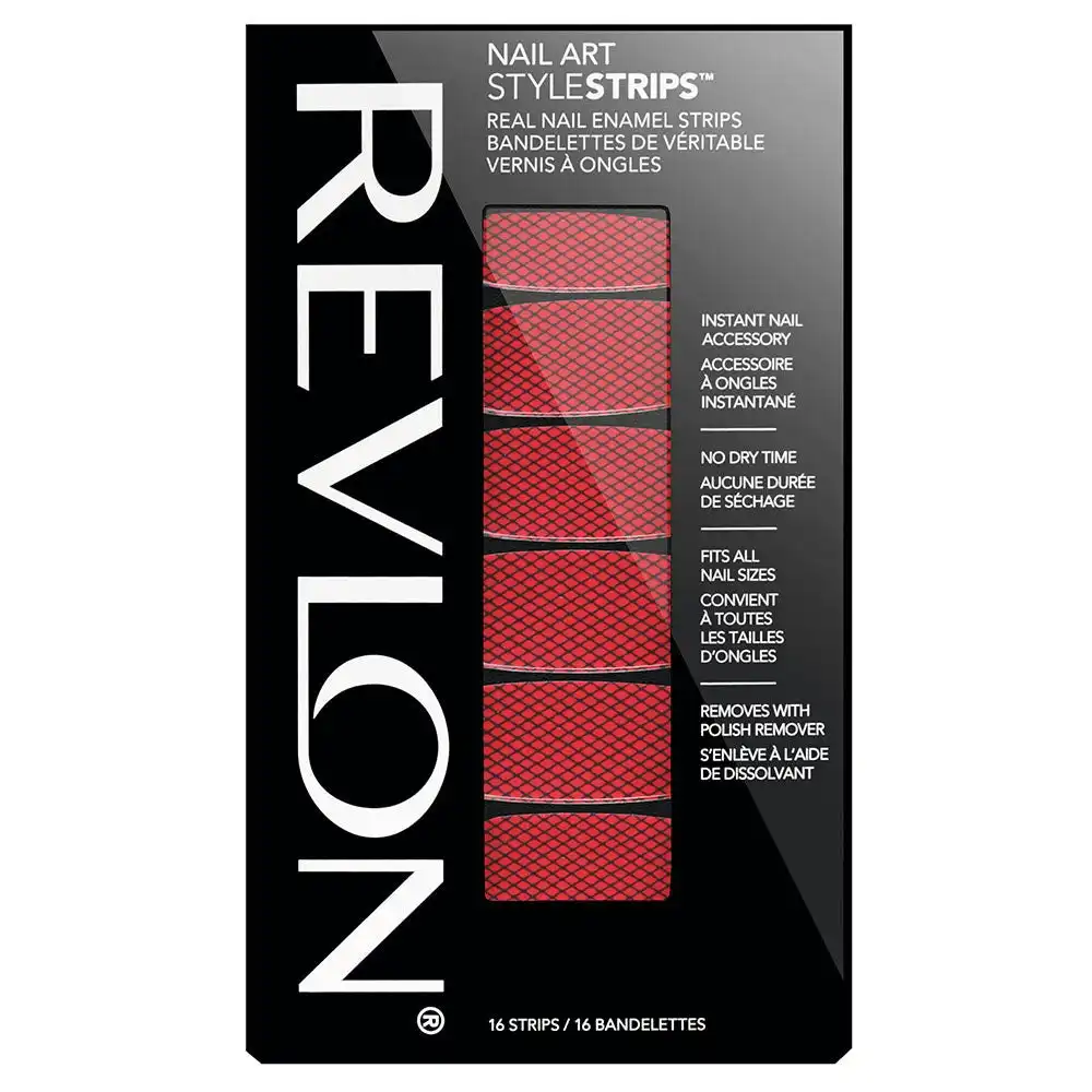 Revlon Nail Art Style Strips Flaming Fishnets