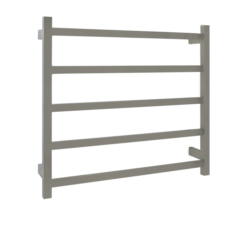 Aguzzo Ezy Fit Dual Wired Flat Tube Heated Towel Rail 75 x 70cm - Polished SS